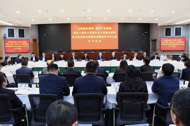 能投集团、煤炭产业集团领导干部深入贯彻中央八项规定精神学习教育读书班暨党委理论学习中心组举行集中学习