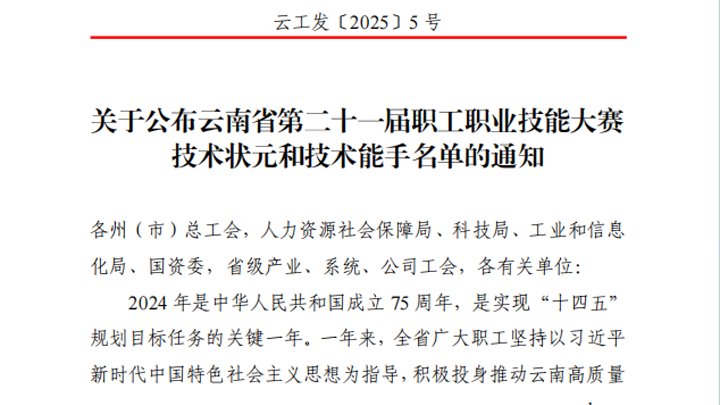 点赞！云煤集团20名职工在省级技能大赛中斩获多项荣誉